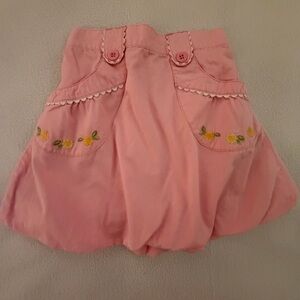 Gymboree Sunflower Fields Pink Bubble Skirt